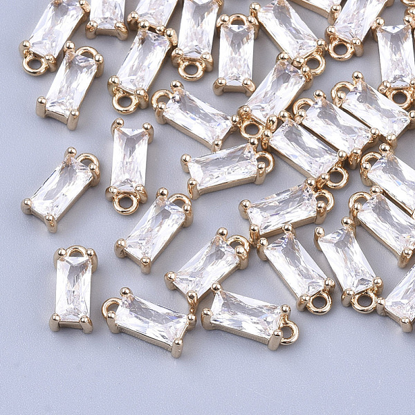 PandaHall Transparent Glass Charms, with Brass Findings, Faceted, Rectangle, Light Gold, Clear, 8.5x4x3mm, Hole: 1mm Brass+Glass Rectangle...
PandaHall Transparent Glass Charms, with Brass Findings, Faceted, Rectangle, Light Gold, Clear, 8.5x4x3mm, Hole: 1mm Brass+Glass Rectangle...