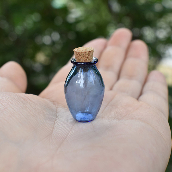 PandaHall Oval Glass Cork Bottles Ornament, Glass Empty Wishing Bottles, Dollhouses Decorations, Royal Blue, 25x16.5mm Glass Bottle
PandaHall Oval Glass Cork Bottles Ornament, Glass Empty Wishing Bottles, Dollhouses Decorations, Royal Blue, 25x16.5mm Glass Bottle
