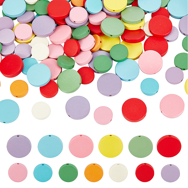 PandaHall Elit 130Pcs 13 Styles Painted Natural Poplar Wood Beads, Flat Round, Mixed Color, 15~20x4.5~5mm, Hole: 1.2~1.4mm, 10pcs/style..., Multicolor
PandaHall Elit 130Pcs 13 Styles Painted Natural Poplar Wood Beads, Flat Round, Mixed Color, 15~20x4.5~5mm, Hole: 1.2~1.4mm, 10pcs/style..., Multicolor