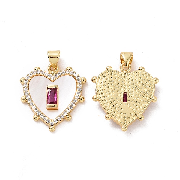 PandaHall Brass Micro Pave Cubic Zirconia Pendants, with Shell, Heart Charms, Deep Pink, 23x21x4mm, Hole: 3.5x4.5mm Brass+Cubic...
PandaHall Brass Micro Pave Cubic Zirconia Pendants, with Shell, Heart Charms, Deep Pink, 23x21x4mm, Hole: 3.5x4.5mm Brass+Cubic...