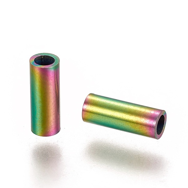 PandaHall Ion Plating(IP) 304 Stainless Steel Tube Beads, Rainbow Color, 8x3mm, Hole: 2mm 304 Stainless Steel Tube
PandaHall Ion Plating(IP) 304 Stainless Steel Tube Beads, Rainbow Color, 8x3mm, Hole: 2mm 304 Stainless Steel Tube