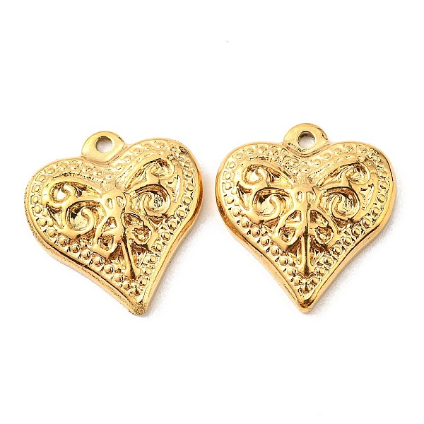 PandaHall Vacuum Plating 304 Stainless Steel Pendants, Heart Charm, Golden, 16.5x15x3mm, Hole: 1.2mm 304 Stainless Steel Heart
PandaHall Vacuum Plating 304 Stainless Steel Pendants, Heart Charm, Golden, 16.5x15x3mm, Hole: 1.2mm 304 Stainless Steel Heart