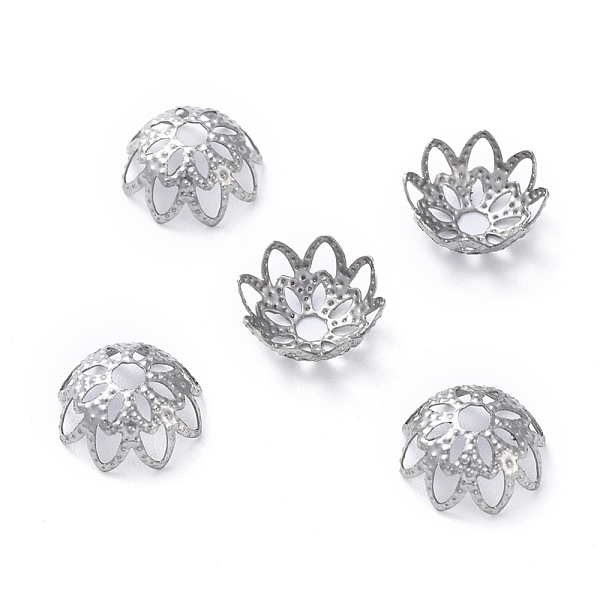 PandaHall Multi-Petal 304 Stainless Steel Fancy Bead Caps, Flower, Stainless Steel Color, 10x4.2mm, Hole: 2mm 304 Stainless Steel
PandaHall Multi-Petal 304 Stainless Steel Fancy Bead Caps, Flower, Stainless Steel Color, 10x4.2mm, Hole: 2mm 304 Stainless Steel