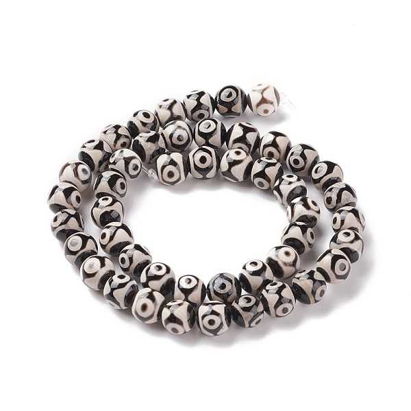 PandaHall Natural Tibetan 3-Eye dZi Agate Beads Strands, Round, Dyed & Heated, Black, 8mm, Hole: 1.2mm, about 47pcs/strand, 15 inch Tibetan...
PandaHall Natural Tibetan 3-Eye dZi Agate Beads Strands, Round, Dyed & Heated, Black, 8mm, Hole: 1.2mm, about 47pcs/strand, 15 inch Tibetan...