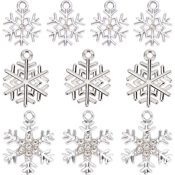 PandaHall SUNNYCLUE 36Pcs 3 Style Alloy Pendants. Snowflake Charm, Platinum, 16~22x13~17x1.7~3mm, Hole: 1.6~2mm, 12pcs/style Alloy Snowflake
PandaHall SUNNYCLUE 36Pcs 3 Style Alloy Pendants. Snowflake Charm, Platinum, 16~22x13~17x1.7~3mm, Hole: 1.6~2mm, 12pcs/style Alloy Snowflake