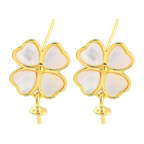 PandaHall 925 Sterling Silver with Shell Stud Earrings Findings, Clover Shape, Real 18K Gold Plated, 14.5mm, Pin: 0.6mm Sterling Silver...
PandaHall 925 Sterling Silver with Shell Stud Earrings Findings, Clover Shape, Real 18K Gold Plated, 14.5mm, Pin: 0.6mm Sterling Silver...