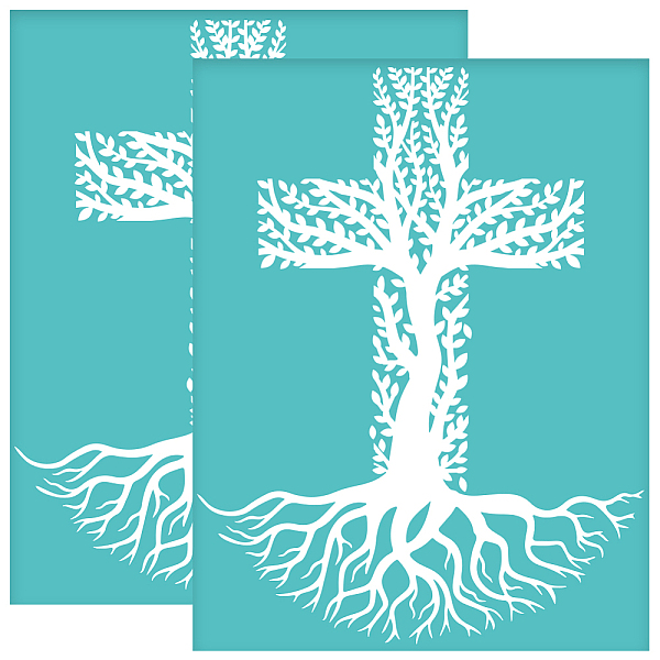 PandaHall OLYCRAFT 2Pcs 8.6x11 Inch Tree of Life Self-Adhesive Silk Screen Printing Stencil Rooted in Christ Silk Screen Stencil Cross...
PandaHall OLYCRAFT 2Pcs 8.6x11 Inch Tree of Life Self-Adhesive Silk Screen Printing Stencil Rooted in Christ Silk Screen Stencil Cross...