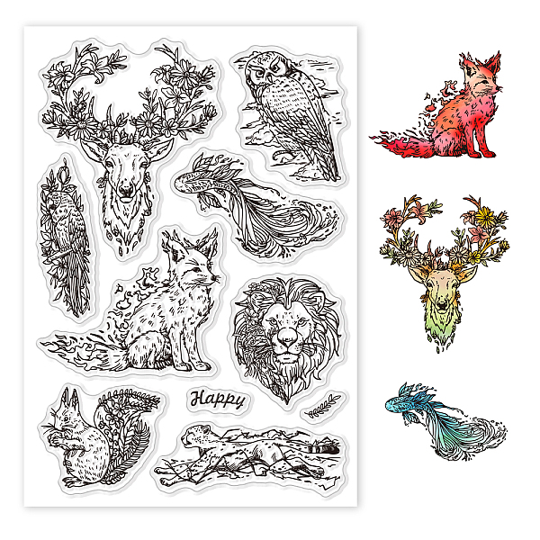 PandaHall GLOBLELAND Natural Animals Clear Stamp Deer Clear Rubber Stamps Fox Silicone Stamps for DIY Scrapbooking Photo Album Decorative...
PandaHall GLOBLELAND Natural Animals Clear Stamp Deer Clear Rubber Stamps Fox Silicone Stamps for DIY Scrapbooking Photo Album Decorative...