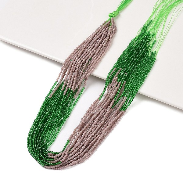 PandaHall Transparent Gradient Color Glass Beads Strands, Segmented Multi-color Beads, Faceted Round, Dark Green, 2mm, Hole: 0.5mm, about...
PandaHall Transparent Gradient Color Glass Beads Strands, Segmented Multi-color Beads, Faceted Round, Dark Green, 2mm, Hole: 0.5mm, about...