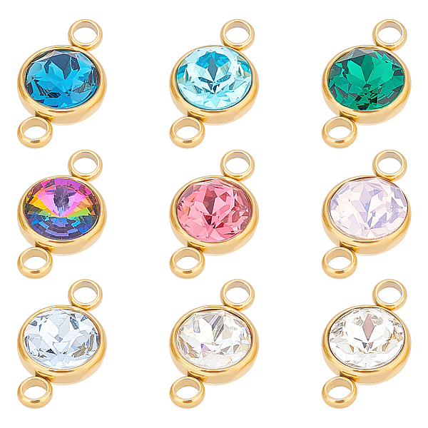 PandaHall UNICRAFTALE 9pcs 9 Colors Glass Connector Charms 17.5mm Flat Round Stainless Steel Crystal Link Charm Rhinestone Diamond Linking..., Multicolor
PandaHall UNICRAFTALE 9pcs 9 Colors Glass Connector Charms 17.5mm Flat Round Stainless Steel Crystal Link Charm Rhinestone Diamond Linking..., Multicolor