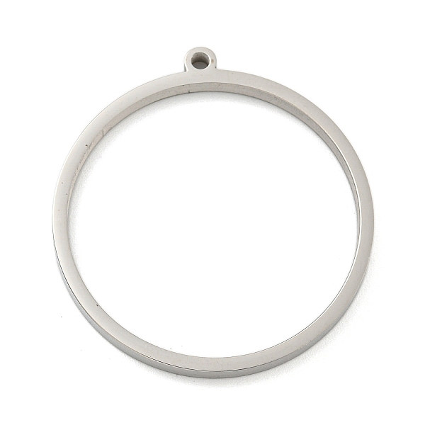 PandaHall 304 Stainless Steel Laser Cut Pendants, Ring Charm, Stainless Steel Color, 37.5x35x3mm, Hole: 2mm 304 Stainless Steel Ring
PandaHall 304 Stainless Steel Laser Cut Pendants, Ring Charm, Stainless Steel Color, 37.5x35x3mm, Hole: 2mm 304 Stainless Steel Ring