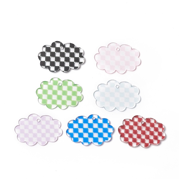 PandaHall Transparent Acrylic Disc Pendants, Cloud with Tartan Pattern, Mixed Color, 34x49.5x1.5~2.5mm, Hole: 2.8mm Acrylic Cloud Multicolor
PandaHall Transparent Acrylic Disc Pendants, Cloud with Tartan Pattern, Mixed Color, 34x49.5x1.5~2.5mm, Hole: 2.8mm Acrylic Cloud Multicolor