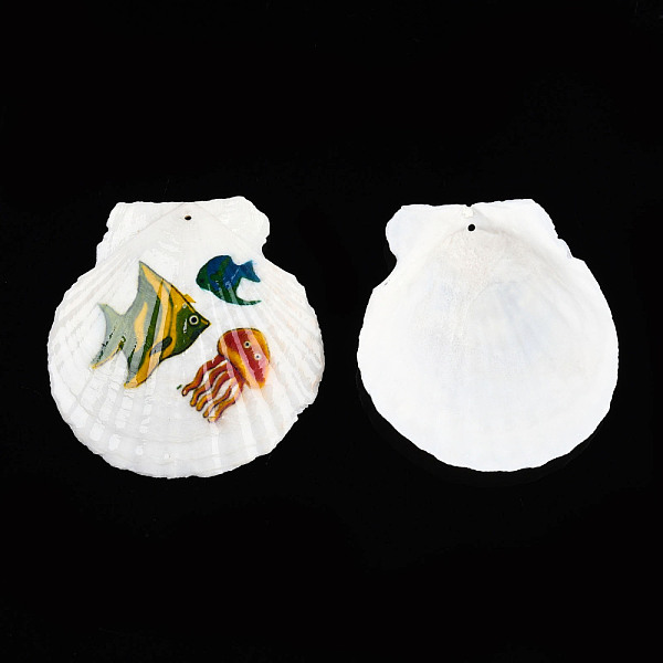 PandaHall Printed Natural Freshwater Shell Big Pendants, Shell Charm, Green, Sea Animals, 55~75x52~70x6~8mm, Hole: 1.4mm Shell Other Animal...
PandaHall Printed Natural Freshwater Shell Big Pendants, Shell Charm, Green, Sea Animals, 55~75x52~70x6~8mm, Hole: 1.4mm Shell Other Animal...