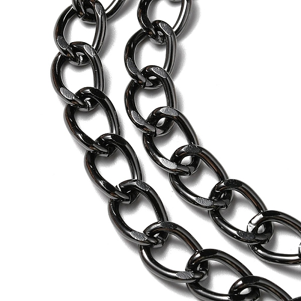 PandaHall Aluminium Twisted Curb Chains, Unwelded, Faceted, Gunmetal, 10x6.5x1.8mm Aluminum
PandaHall Aluminium Twisted Curb Chains, Unwelded, Faceted, Gunmetal, 10x6.5x1.8mm Aluminum