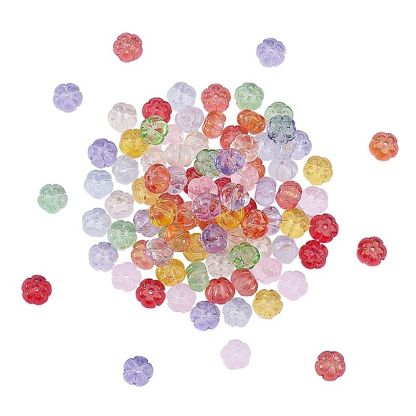 PandaHall 100Pcs 10 Colors Transparent Glass Beads, Pumpkin, Mixed Color, 10x10x7mm, Hole: 1.2mm, 10pcs/color Glass Pumpkin Multicolor
PandaHall 100Pcs 10 Colors Transparent Glass Beads, Pumpkin, Mixed Color, 10x10x7mm, Hole: 1.2mm, 10pcs/color Glass Pumpkin Multicolor