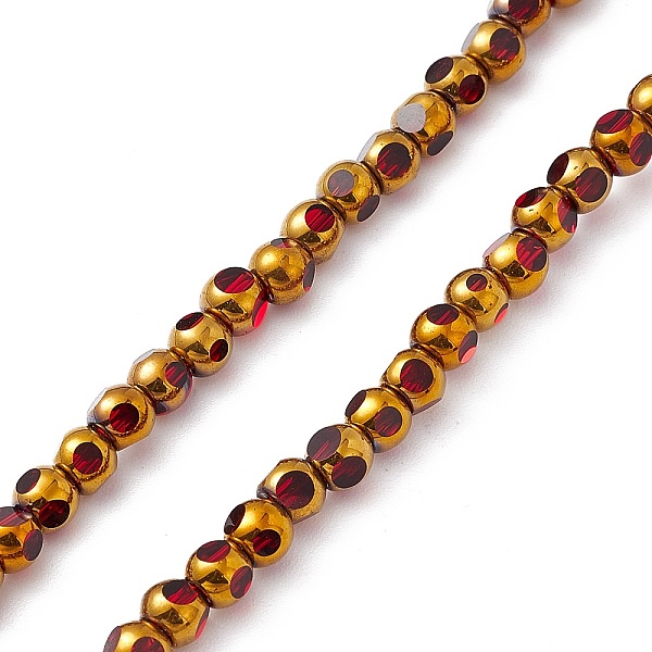 PandaHall Electroplate Glass Beads Strands, Half Rainbow Plated, Faceted Round, Red, 4.5x4mm, Hole: 0.8mm, about 63pcs/strand, 10.24 inch...
PandaHall Electroplate Glass Beads Strands, Half Rainbow Plated, Faceted Round, Red, 4.5x4mm, Hole: 0.8mm, about 63pcs/strand, 10.24 inch...