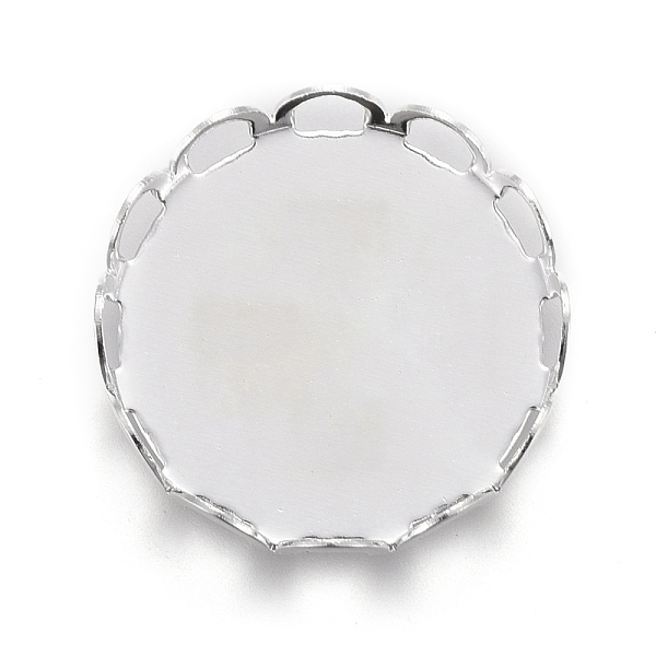 PandaHall 304 Stainless Steel Cabochon Settings, Lace Edge Bezel Cups, Flat Round, Silver, Tray: 15mm, 16x3mm 304 Stainless Steel Flat Round
PandaHall 304 Stainless Steel Cabochon Settings, Lace Edge Bezel Cups, Flat Round, Silver, Tray: 15mm, 16x3mm 304 Stainless Steel Flat Round