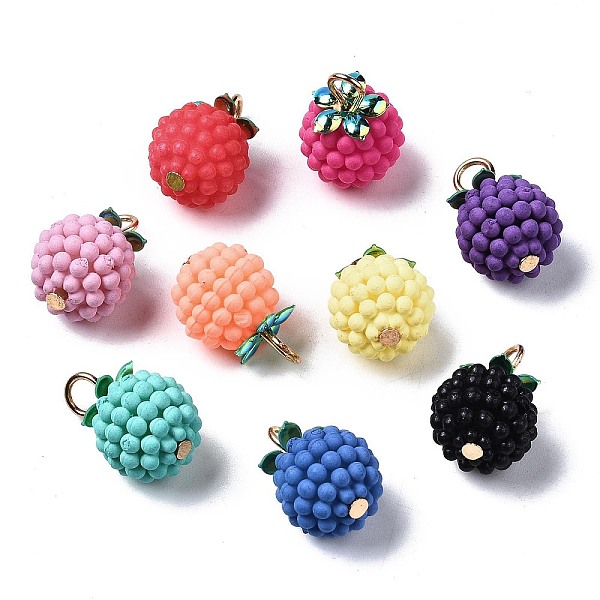 PandaHall 100Pcs Rubberized Style ABS Plastic Pendants, with Iron Loops, Golden, Berry, Mixed Color, 18mm, Hole: 3mm ABS Plastic Fruit..., Multicolor
PandaHall 100Pcs Rubberized Style ABS Plastic Pendants, with Iron Loops, Golden, Berry, Mixed Color, 18mm, Hole: 3mm ABS Plastic Fruit..., Multicolor