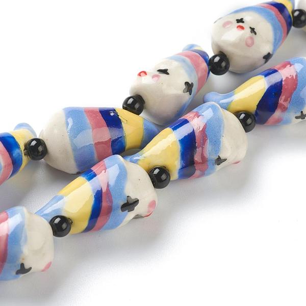 PandaHall Handmade Porcelain Beads, Clown, Colorful, 26x14x12.5mm, Hole: 2.5mm, about 15pcs/strand, 13.39 inch(34cm) Porcelain Human
PandaHall Handmade Porcelain Beads, Clown, Colorful, 26x14x12.5mm, Hole: 2.5mm, about 15pcs/strand, 13.39 inch(34cm) Porcelain Human