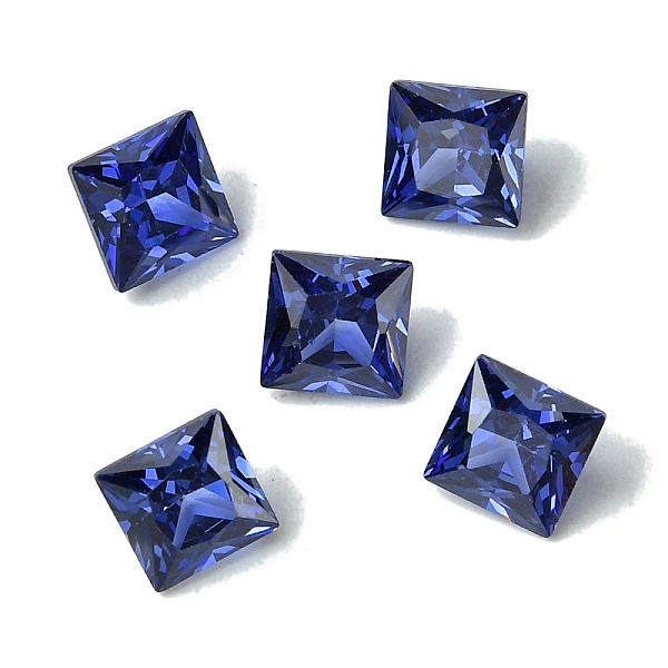 PandaHall Cubic Zirconia Cabochons, Point Back, Square, Royal Blue, 8x8x4mm Cubic Zirconia Square
PandaHall Cubic Zirconia Cabochons, Point Back, Square, Royal Blue, 8x8x4mm Cubic Zirconia Square