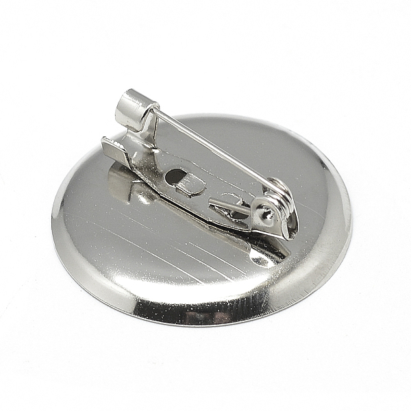 PandaHall Iron Brooch Findings, Brooch Base Settings, Flat Round, Platinum, Tray: 19mm, 19~20mm, Pin: 0.8m Iron
PandaHall Iron Brooch Findings, Brooch Base Settings, Flat Round, Platinum, Tray: 19mm, 19~20mm, Pin: 0.8m Iron