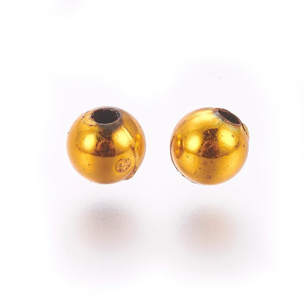 PandaHall CCB Plastic Beads, Round, Golden, 8x7.5mm, Hole: 2.5mm, about 180pcs/bag Plastic Round
PandaHall CCB Plastic Beads, Round, Golden, 8x7.5mm, Hole: 2.5mm, about 180pcs/bag Plastic Round