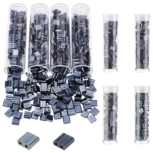 PandaHall 340 Pcs 2-Hole Glass Seed Beads, Prussian Blue Color Rectangle Glass Carrier Beads Lustered Loose Spacer Beads for DIY Craft...
PandaHall 340 Pcs 2-Hole Glass Seed Beads, Prussian Blue Color Rectangle Glass Carrier Beads Lustered Loose Spacer Beads for DIY Craft...