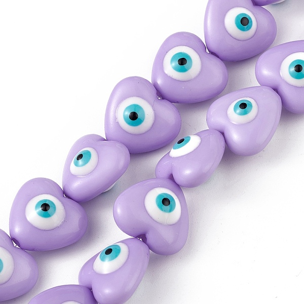 PandaHall Evil Eye Resin Beads Strands, Heart, Lilac, 12.5x14x9mm, Hole: 1.8mm, about 30pcs/strand, 14.25 inch(36.2cm) Resin Heart Purple
PandaHall Evil Eye Resin Beads Strands, Heart, Lilac, 12.5x14x9mm, Hole: 1.8mm, about 30pcs/strand, 14.25 inch(36.2cm) Resin Heart Purple