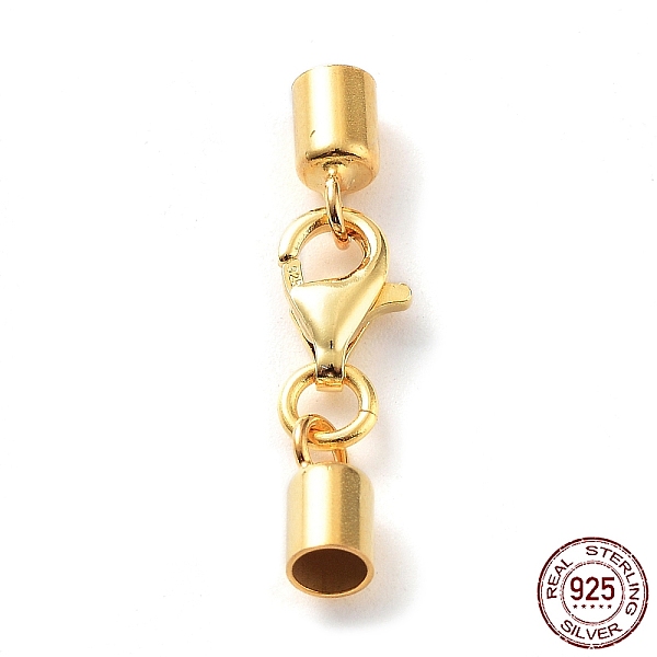 PandaHall 925 Sterling Silver Lobster Claw Clasps, with Cord Ends and 925 Stamp, Golden, 23mm, Inner Diameter: 3mm Sterling Silver
PandaHall 925 Sterling Silver Lobster Claw Clasps, with Cord Ends and 925 Stamp, Golden, 23mm, Inner Diameter: 3mm Sterling Silver