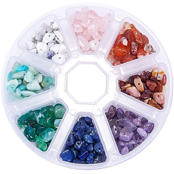 PandaHall Gemstone Chips Beads, Natural Rose Quartz, Natural Amethyst, Natural Amazonite, Natural Mookaite, Natural Agate, Natural Green..., Multicolor
PandaHall Gemstone Chips Beads, Natural Rose Quartz, Natural Amethyst, Natural Amazonite, Natural Mookaite, Natural Agate, Natural Green..., Multicolor