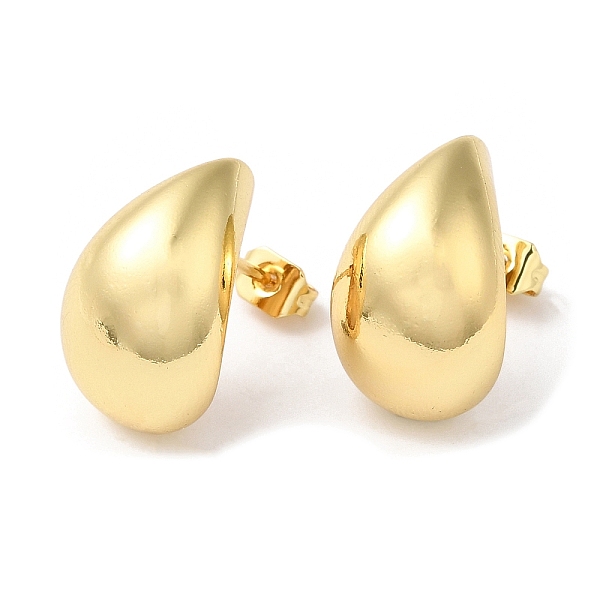 PandaHall Rack Plating Brass Teardrop Stud Earrings, Real 18K Gold Plated, 18x11.5mm Brass Teardrop
PandaHall Rack Plating Brass Teardrop Stud Earrings, Real 18K Gold Plated, 18x11.5mm Brass Teardrop