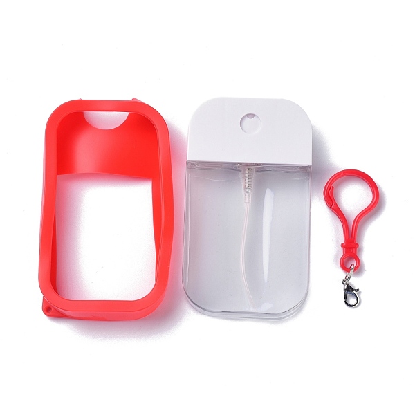PandaHall Empty Portable Plastic Spray Bottles, Refillable Bottles, Fine Mist Atomizer, with Silicone Case and Lobster Clasp, Rectangle, Red...
PandaHall Empty Portable Plastic Spray Bottles, Refillable Bottles, Fine Mist Atomizer, with Silicone Case and Lobster Clasp, Rectangle, Red...