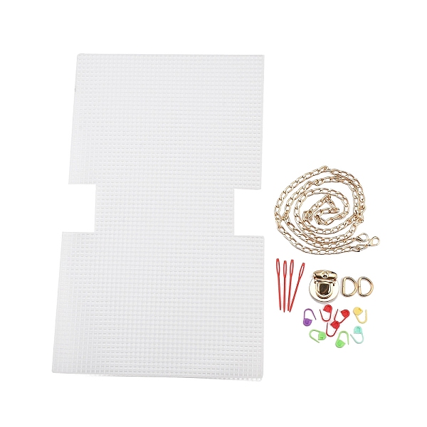 PandaHall DIY Rectangle Plastic Knitting Crochet Bag Making Kits, Handmade Crossbody Bags, Mixed Color, 2.2~43.8x1.15~27.1x0.15~1.65cm..., Multicolor
PandaHall DIY Rectangle Plastic Knitting Crochet Bag Making Kits, Handmade Crossbody Bags, Mixed Color, 2.2~43.8x1.15~27.1x0.15~1.65cm..., Multicolor