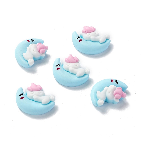 PandaHall Opaque Resin Cabochons, Cartoon Style, Unicorn on the Moon, Sky Blue, 20x24x7.5mm Resin Unicorn
PandaHall Opaque Resin Cabochons, Cartoon Style, Unicorn on the Moon, Sky Blue, 20x24x7.5mm Resin Unicorn