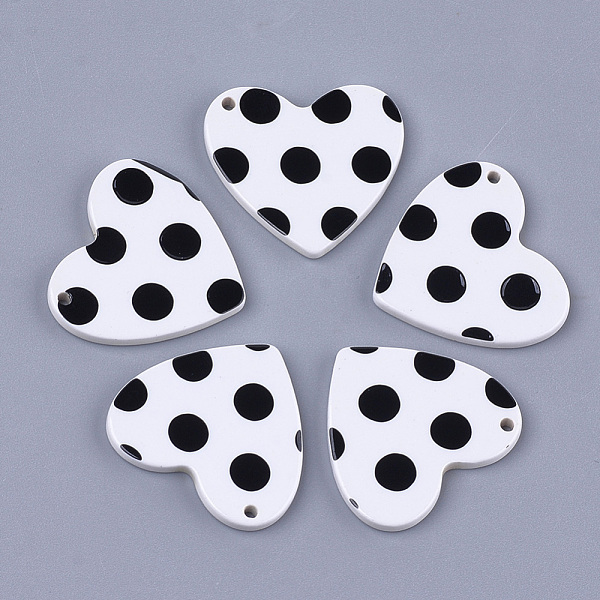 PandaHall Cellulose Acetate(Resin) Pendants, Heart with Polka Dot, White, 25x27.5x2.5mm, Hole: 1.5mm Cellulose Acetate Heart White
PandaHall Cellulose Acetate(Resin) Pendants, Heart with Polka Dot, White, 25x27.5x2.5mm, Hole: 1.5mm Cellulose Acetate Heart White