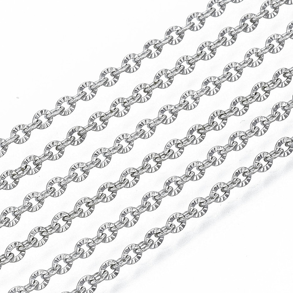 PandaHall 3.28 Feet 304 Stainless Steel Chains, Cable Chains, Link Chains, Textured, Stainless Steel Color, 2.5x2x0.3mm 304 Stainless Steel
PandaHall 3.28 Feet 304 Stainless Steel Chains, Cable Chains, Link Chains, Textured, Stainless Steel Color, 2.5x2x0.3mm 304 Stainless Steel
