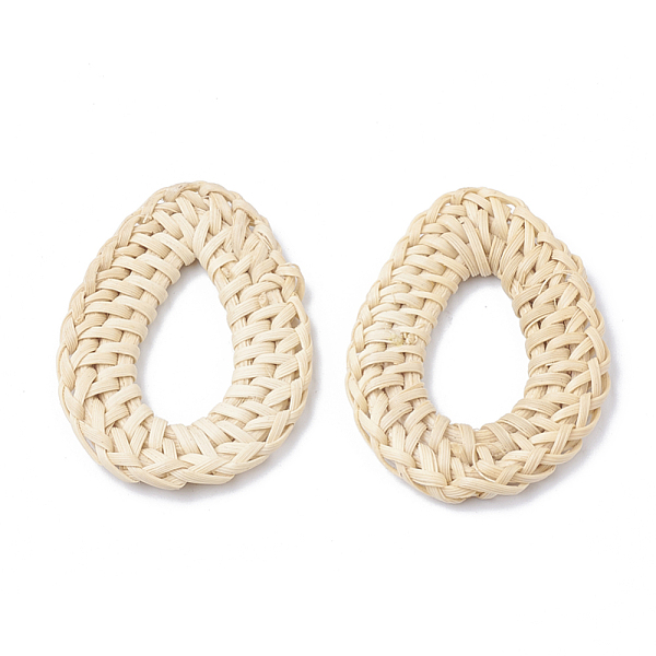 PandaHall Handmade Reed Cane/Rattan Woven Linking Rings, For Making Straw Earrings and Necklaces, Bleach, Teardrop Ring, Antique White..., Orange
PandaHall Handmade Reed Cane/Rattan Woven Linking Rings, For Making Straw Earrings and Necklaces, Bleach, Teardrop Ring, Antique White..., Orange