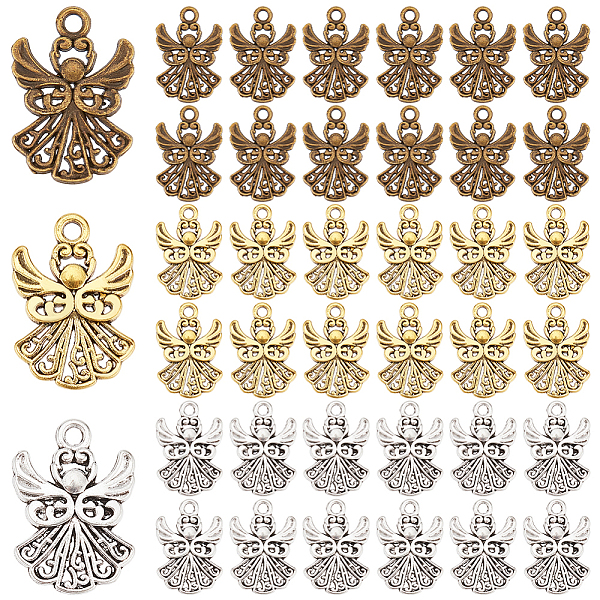 PandaHall 120PCS 3Colors Angel Tibetan Style Alloy Pendants, Mixed Color, 20x14x1mm, Hole: 1.5mm Alloy Angel & Fairy
PandaHall 120PCS 3Colors Angel Tibetan Style Alloy Pendants, Mixed Color, 20x14x1mm, Hole: 1.5mm Alloy Angel & Fairy