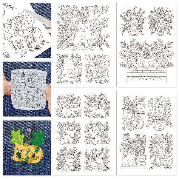 PandaHall GLOBLELAND 4 Sheets 16Pcs Cat and Flower Water Soluble Stabilizer Hand Sewing Stabilizers with Pre Printed Stick and Stitch Self...
PandaHall GLOBLELAND 4 Sheets 16Pcs Cat and Flower Water Soluble Stabilizer Hand Sewing Stabilizers with Pre Printed Stick and Stitch Self...