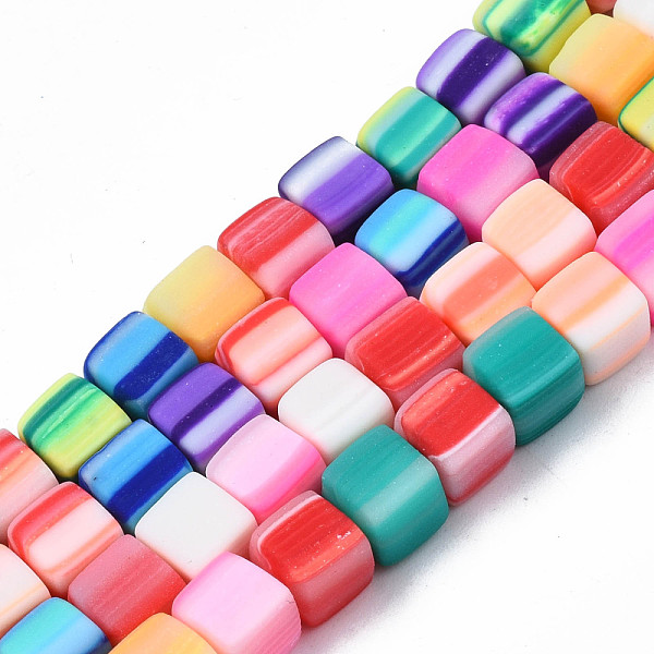 PandaHall Handmade Polymer Clay Beads Strands, Cube, Colorful, 6~6.5x6~6.5x6~6.5mm, Hole: 1.4mm, about 61pcs/strand, 15.75 inch~15.94 inch...
PandaHall Handmade Polymer Clay Beads Strands, Cube, Colorful, 6~6.5x6~6.5x6~6.5mm, Hole: 1.4mm, about 61pcs/strand, 15.75 inch~15.94 inch...