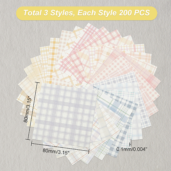 PandaHall AHANDMAKER 600 Pcs Square Memorandum Paper, Note Paper Writing Paper Scratch Paper, Yellow, Pink and Purple Grid Sticky Notes, Not..., Multicolor
PandaHall AHANDMAKER 600 Pcs Square Memorandum Paper, Note Paper Writing Paper Scratch Paper, Yellow, Pink and Purple Grid Sticky Notes, Not..., Multicolor