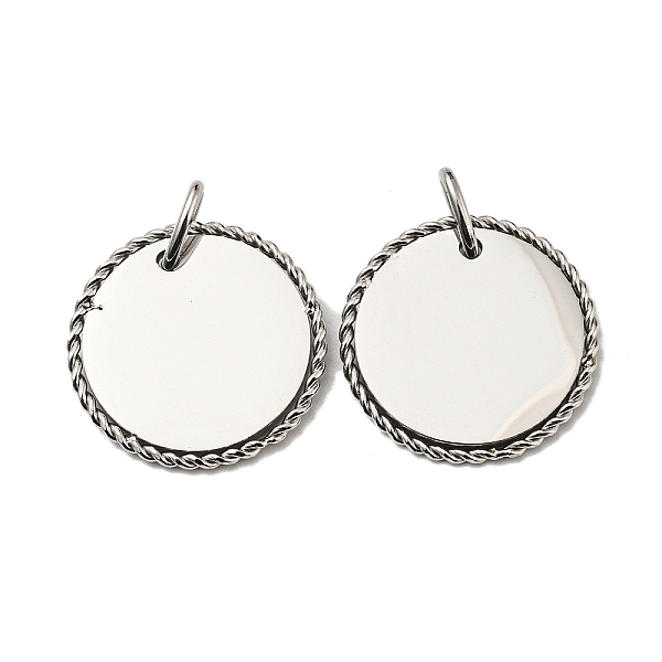 PandaHall 304 Stainless Steel Pendants, with Jump Ring, Flat Round Charm, Stainless Steel Color, 18x1.5mm, Hole: 5mm 304 Stainless Steel...
PandaHall 304 Stainless Steel Pendants, with Jump Ring, Flat Round Charm, Stainless Steel Color, 18x1.5mm, Hole: 5mm 304 Stainless Steel...