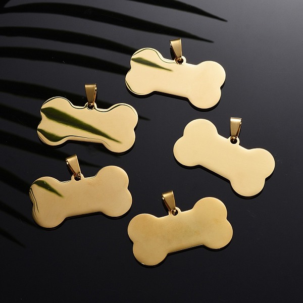 PandaHall 304 Stainless Steel Pendants, Manual Polishing, Blank Stamping Tags, Dog Bone, Golden, 22x40x1.8mm, Hole: 8.5mm 304 Stainless...
PandaHall 304 Stainless Steel Pendants, Manual Polishing, Blank Stamping Tags, Dog Bone, Golden, 22x40x1.8mm, Hole: 8.5mm 304 Stainless...