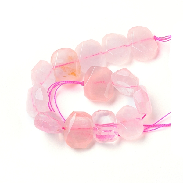 PandaHall Natural Rose Quartz Beads Strands, Faceted, Polygon, 12~16x18~21x6~8mm, 6~8mm thick, Hole: 1.2mm, about 13~14pcs/strand, 7.48...
PandaHall Natural Rose Quartz Beads Strands, Faceted, Polygon, 12~16x18~21x6~8mm, 6~8mm thick, Hole: 1.2mm, about 13~14pcs/strand, 7.48...