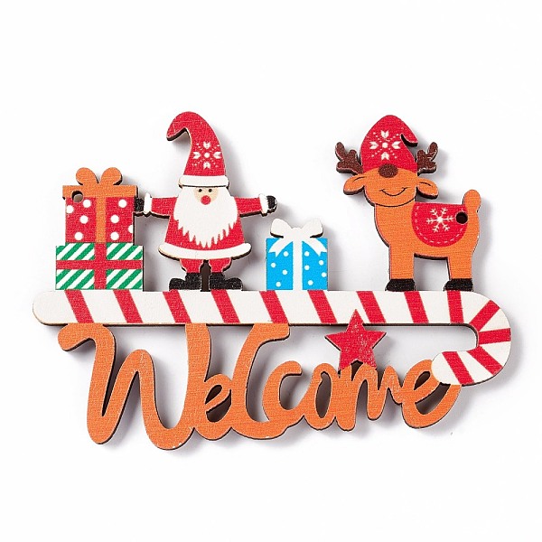PandaHall Christmas Decoration Wooden Door Plate, Wood Big Pendants for Door Hanging, Word Welcome with Santa Claus & Reindeers/Stags & Gift..., Multicolor
PandaHall Christmas Decoration Wooden Door Plate, Wood Big Pendants for Door Hanging, Word Welcome with Santa Claus & Reindeers/Stags & Gift..., Multicolor
