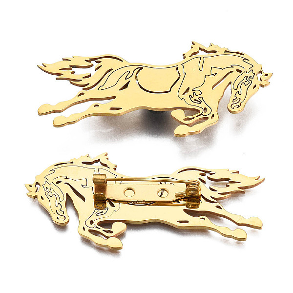 PandaHall 201 Stainless Steel Horse Lapel Pin, Animal Badge for Backpack Clothes, Nickel Free & Lead Free, Golden, 26x57.5x7mm, Pin: 0.7mm...
PandaHall 201 Stainless Steel Horse Lapel Pin, Animal Badge for Backpack Clothes, Nickel Free & Lead Free, Golden, 26x57.5x7mm, Pin: 0.7mm...