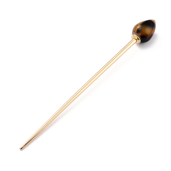 PandaHall Cellulose Acetate(Resin) Hair Sticks, with Light Gold Alloy Pin, Coconut Brown, 149x16mm Cellulose Acetate
PandaHall Cellulose Acetate(Resin) Hair Sticks, with Light Gold Alloy Pin, Coconut Brown, 149x16mm Cellulose Acetate