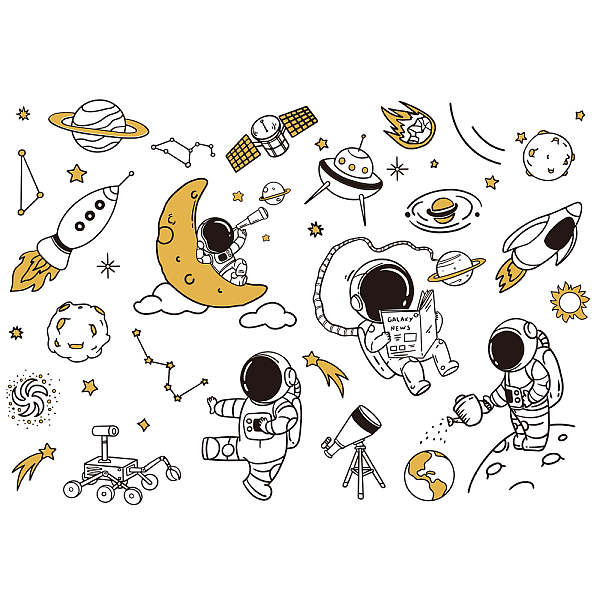 PandaHall PVC Wall Stickers, for Home Living Room Bedroom Decoration, Rectangle with Space Theme Pattern, Colorful, 290x900mm, 2pcs/set...
PandaHall PVC Wall Stickers, for Home Living Room Bedroom Decoration, Rectangle with Space Theme Pattern, Colorful, 290x900mm, 2pcs/set...
