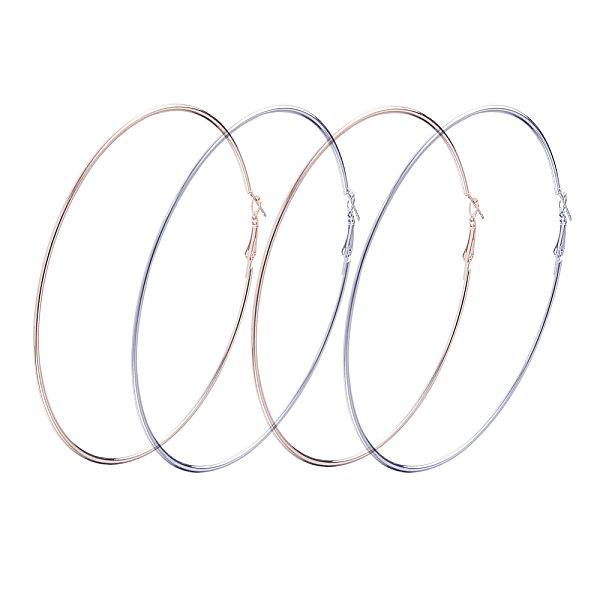 PandaHall Brass Large Hoop Earring Finding, Platinum, 92x90x1.5mm, Pin: 0.8mm, 2pairs Brass
PandaHall Brass Large Hoop Earring Finding, Platinum, 92x90x1.5mm, Pin: 0.8mm, 2pairs Brass