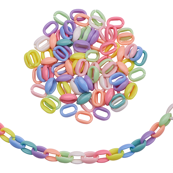 PandaHall Acrylic Linking Rings, Quick Link Connectors, For Jewelry Cable Chains Making, Oval, Mixed Color, 16x11x6.5mm, Inner Diameter..., Multicolor
PandaHall Acrylic Linking Rings, Quick Link Connectors, For Jewelry Cable Chains Making, Oval, Mixed Color, 16x11x6.5mm, Inner Diameter..., Multicolor